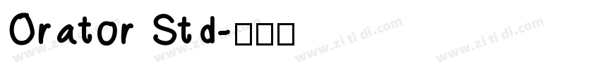 Orator Std字体转换